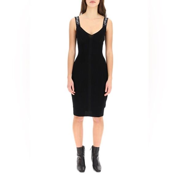 NWT Off-White Logo Strap Midi Dress - Picture 3 of 10